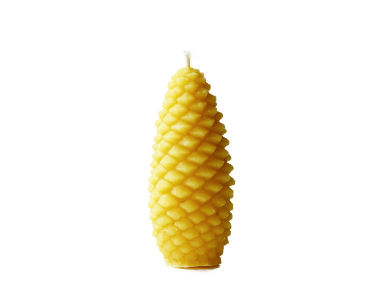 Beeswax candle-cone
